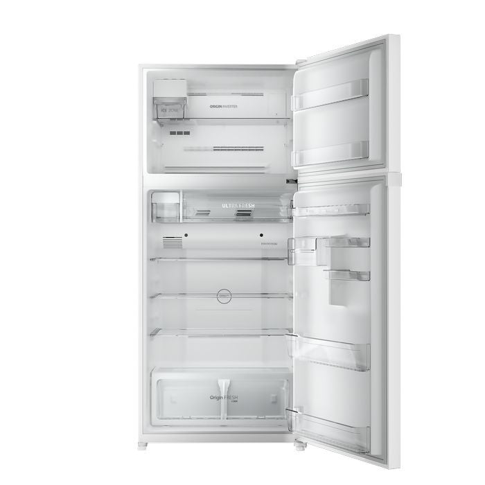 Toshiba GR - RT835WE - PGY(B5) 2 Doors Fridge 661L Origin Inverter White Glass | TBM Online