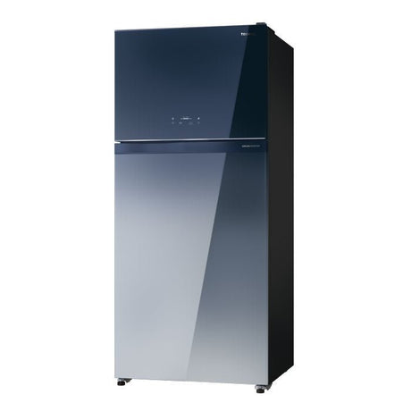 Toshiba GR - RT835WE - PGY(GG) 2 Doors Fridge 661L Origin Inverter Gradation Blue Glass | TBM Online
