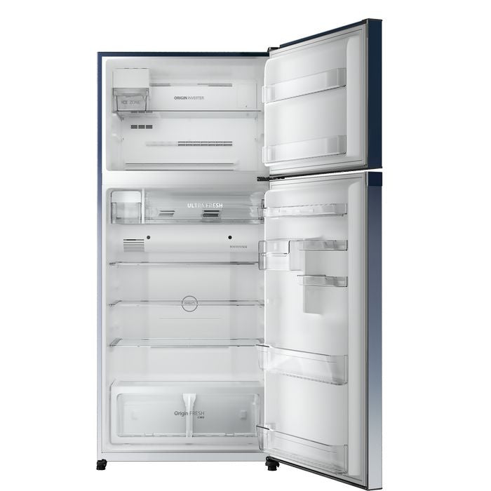 Toshiba GR - RT835WE - PGY(GG) 2 Doors Fridge 661L Origin Inverter Gradation Blue Glass | TBM Online