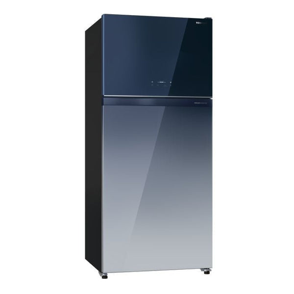 Toshiba GR - RT835WE - PGY(GG) 2 Doors Fridge 661L Origin Inverter Gradation Blue Glass | TBM Online