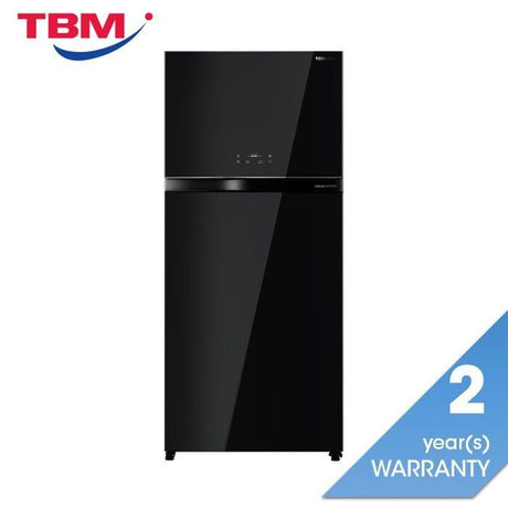 Toshiba GR - RT835WE - PGY(XK) 2 Doors Fridge 661L Origin Inverter Black Glass | TBM Online