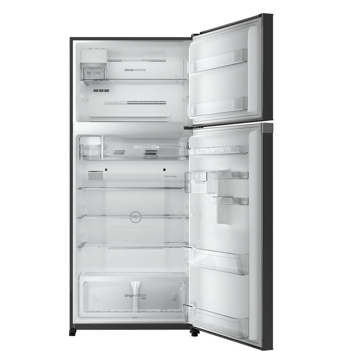 Toshiba GR - RT835WE - PGY(XK) 2 Doors Fridge 661L Origin Inverter Black Glass | TBM Online