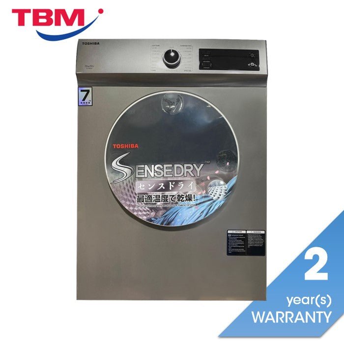 Toshiba TD - H80SEM(SK) Dryer 7.0kg Silver | TBM Online