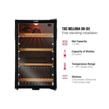 Tuscani FTS12/06 Wine Chiller Bellona 38(D) 32 Bottles | TBM Online
