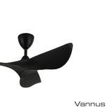 Vannus HARU 3B/40 MATT BLACK Ceiling Fan 40" 3 Blades Matt Black | TBM Online