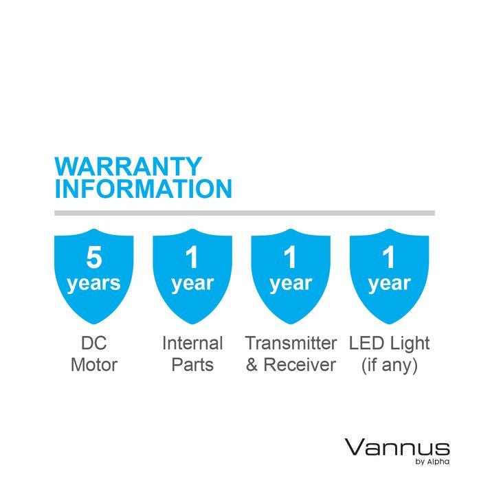 Vannus HARU 3B/56 CHESTNUT MATT WHITE Ceiling Fan 56" 3 Blades Chestnut Matt White | TBM Online