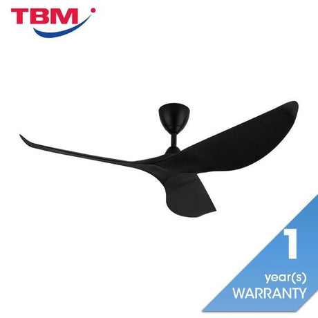 Vannus HARU 3B/56 MATT BLACK Ceiling Fan 56" 3 Blades Matt Black | TBM Online