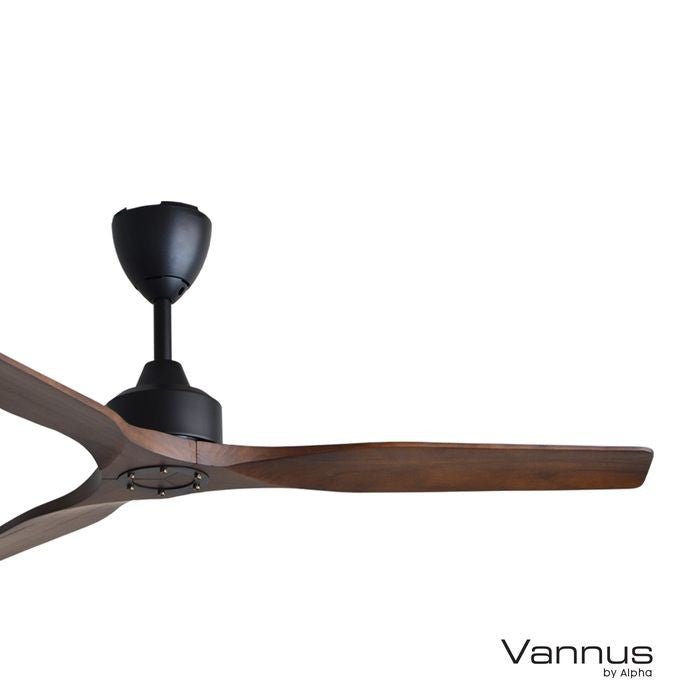 Vannus KS1 3B/56 WALNUT Ceiling Fan 56" 3 Blades Walnut | TBM Online