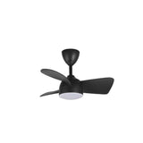 Vannus V3 3B/28 LED BLACK Ceiling Fan 3 Blades 28 Inch LED Black | TBM Online