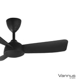 Vannus V3 3B/40 BLACK Ceiling Fan 3 Blades 40" Black | TBM Online