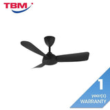 Vannus V3 3B/40 BLACK Ceiling Fan 3 Blades 40" Black | TBM Online