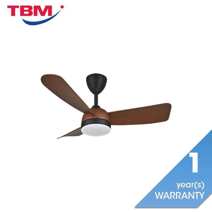 Vannus V3 3B/40 LED WALNUT Ceiling Fan 3 Blades 40" LED Walnut Matt Black | TBM Online