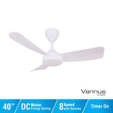 Vannus V3 3B/40 WHITE Ceiling Fan 3 Blades 40" White | TBM Online