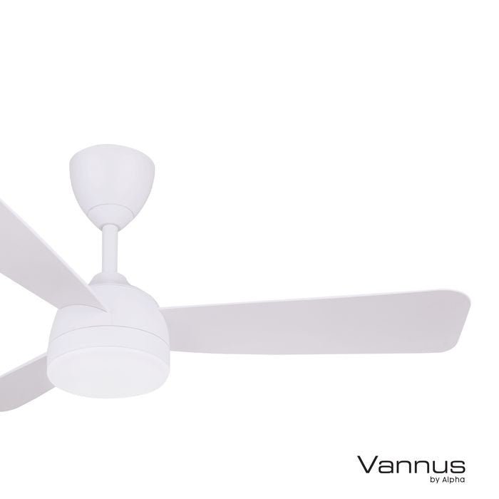 Vannus V3 3B/46 LED MATT WHITE Ceiling Fan 3 Blades 46" DC Motor LED Matt White | TBM Online