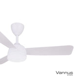 Vannus V3 3B/46 LED MATT WHITE Ceiling Fan 3 Blades 46" DC Motor LED Matt White | TBM Online
