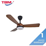 Vannus V3 3B/46 LED WALNUT Ceiling Fan 3 Blades 46" DC Motor LED Walnut | TBM Online