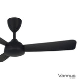 Vannus V3 3B/46 MATT BLACK Ceiling Fan 3 Blades 46" DC Motor Matt Black | TBM Online