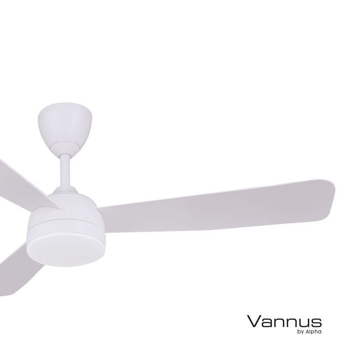 Vannus V3 3B/52 LED MATT WHITE Ceiling Fan 3 Blades 52" LED Matt White | TBM Online