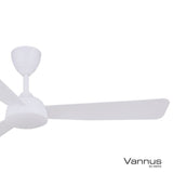 Vannus V3 3B/52 MATT WHITE Ceiling Fan 3 Blades 52" DC Motor Matt White | TBM Online