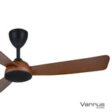 Vannus V3 3B/52 WALNUT Ceiling Fan 3 Blades 52" DC Motor Walnut | TBM Online