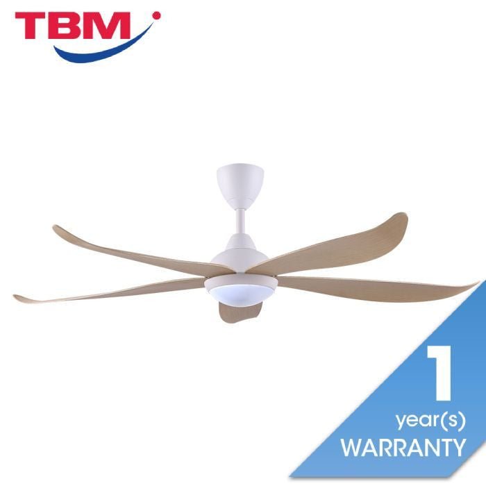 Vannus GRAND LUNA 5B/60 LED MAPLE MATT WHITE Ceiling Fan 5 Blades 60 Inch LED Maple Matt White | TBM Online