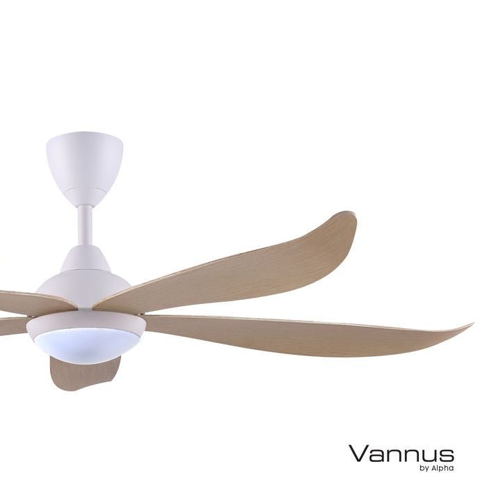 Vannus GRAND LUNA 5B/60 LED MAPLE MATT WHITE Ceiling Fan 5 Blades 60 Inch LED Maple Matt White | TBM Online