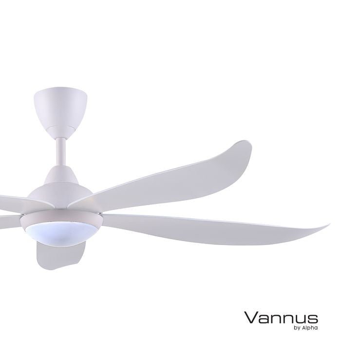 Vannus GRAND LUNA 5B/60 LED MATT WHITE Ceiling Fan 5 Blades 60 Inch LED Matt White | TBM Online