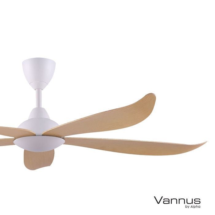 Vannus GRAND LUNA 5B/60 MAPLE MATT WHITE Ceiling Fan 5 Blades 60 Inch Maple Matt White | TBM Online