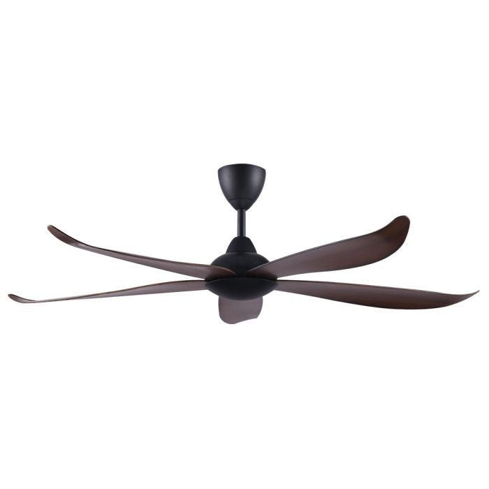 Vannus GRAND LUNA 5B/60 WALNUT MATT BLACK Ceiling Fan 5 Blades 60 Inch Walnut Matt Black | TBM Online