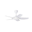 Vannus IRIZ 5B/40 LED MATT WHITE Ceiling Fan 5 Blades 40 Inch LED Motor DC Matt White | TBM Online