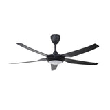 Vannus IRIZ 5B/56 LED MATT BLACK Ceiling Fan 5 Blades 56 Inch LED Motor DC Matt Black | TBM Online