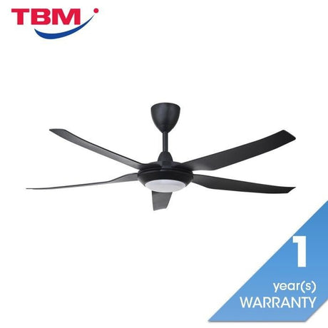 Vannus IRIZ 5B/56 LED MATT BLACK Ceiling Fan 5 Blades 56 Inch LED Motor DC Matt Black | TBM Online