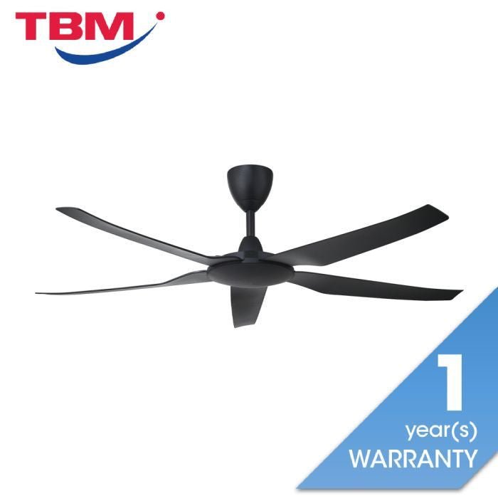 Vannus IRIZ 5B/56 MATT BLACK Ceiling Fan 5 Blades 56 Inch Motor DC Matt Black | TBM Online