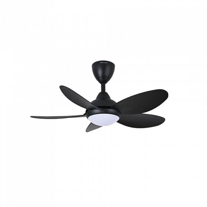 Vannus LUNA 5B/36 LED MATT BLACK 36" Ceiling Fan With LED 5 Blades Matt Black | TBM Online