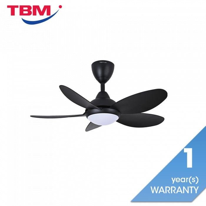 Vannus LUNA 5B/36 LED MATT BLACK 36" Ceiling Fan With LED 5 Blades Matt Black | TBM Online