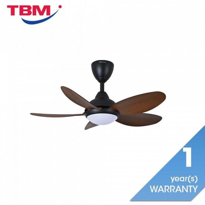 Vannus LUNA 5B/36 LED MATT BLACK WALNUT 36" Ceiling Fan 5 Blades LED Matt Black Walnut | TBM Online