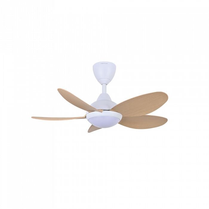 Vannus LUNA 5B/36 LED MATT WHITE MAPLE 36" Ceiling Fan With LED 5 Blades Matt White Maple | TBM Online