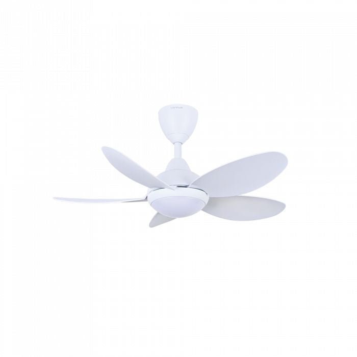 Vannus LUNA 5B/36 LED MATT WHITE 36" Ceiling Fan With LED 5 Blades Matt White | TBM Online