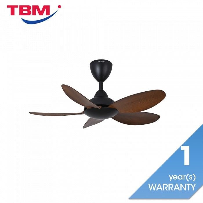 Vannus LUNA 5B/36 MATT BLACK WALNUT 36" Ceiling Fan 5 Blades Matt Black/Walnut | TBM Online