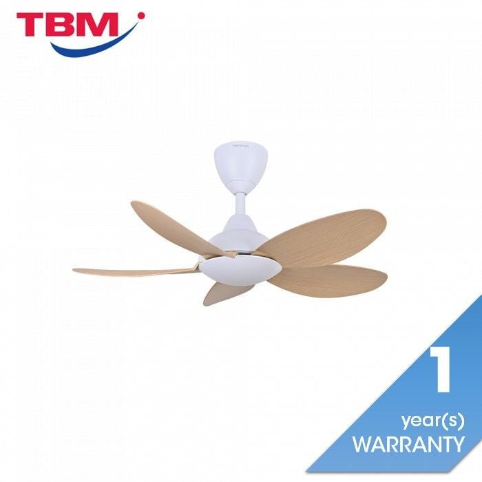 Vannus LUNA 5B/36 MATT WHITE MAPLE 36" Ceiling Fan 5 Blades Matt White Maple | TBM Online