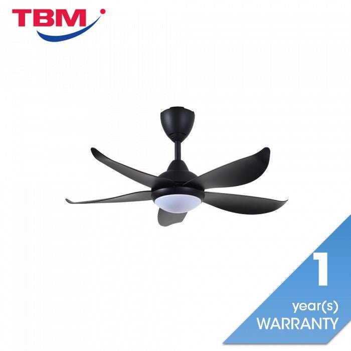 Vannus LUNA 5B/40 LED MATT BLACK 40" Ceiling Fan With LED 5 Blades Matt Black | TBM Online