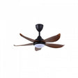 Vannus LUNA 5B/40 LED MATT BLACK WALNUT 40" Ceiling Fan With LED 5 Blades Matt Black Walnut | TBM Online