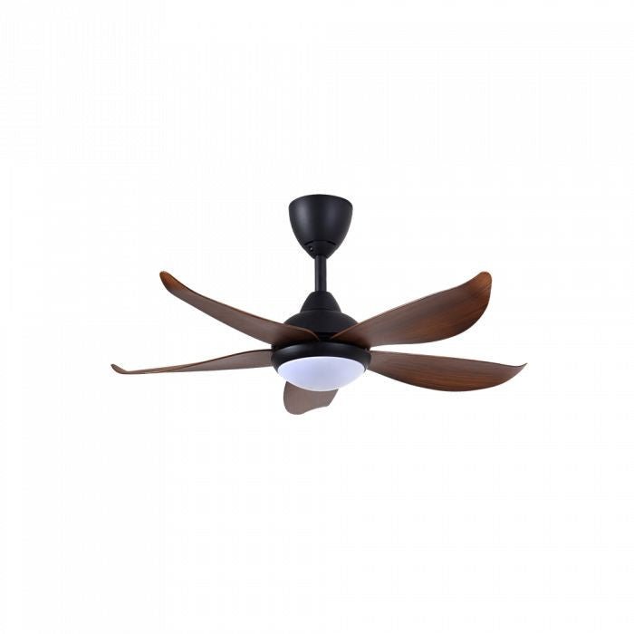 Vannus LUNA 5B/40 LED MATT BLACK WALNUT 40" Ceiling Fan With LED 5 Blades Matt Black Walnut | TBM Online