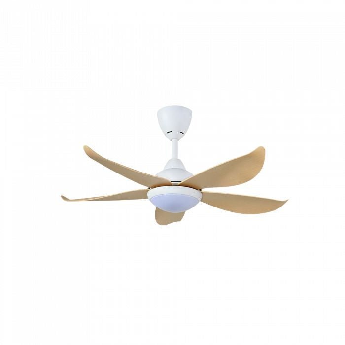 Vannus LUNA 5B/40 LED MATT WHITE MAPLE 40" Ceiling Fan With LED 5 Blades Matt White Maple | TBM Online