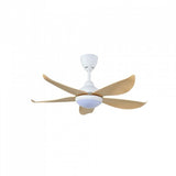 Vannus LUNA 5B/40 LED MATT WHITE MAPLE 40" Ceiling Fan With LED 5 Blades Matt White Maple | TBM Online