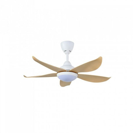 Vannus LUNA 5B/40 LED MATT WHITE MAPLE 40" Ceiling Fan With LED 5 Blades Matt White Maple | TBM Online