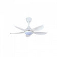 Vannus LUNA 5B/40 LED MATT WHITE 40" Ceiling Fan With LED 5 Blades Matt White | TBM Online