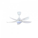 Vannus LUNA 5B/40 LED MATT WHITE 40" Ceiling Fan With LED 5 Blades Matt White | TBM Online