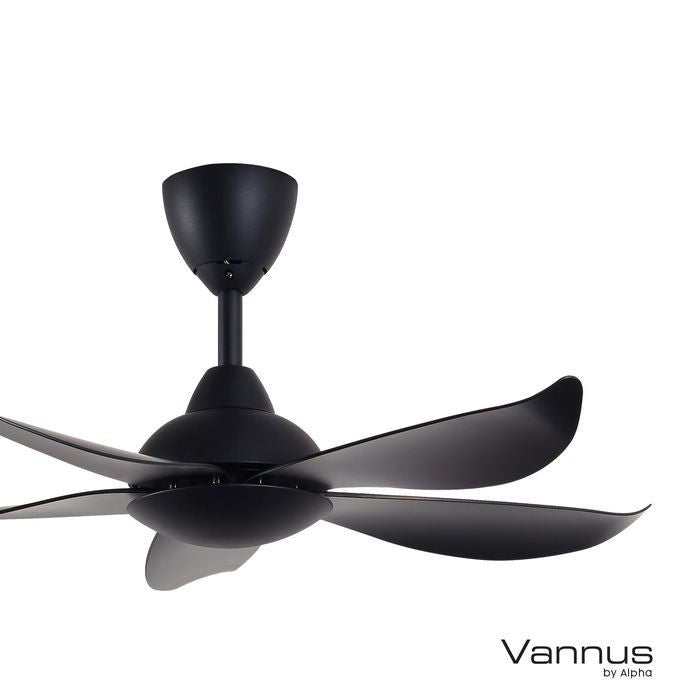 Vannus LUNA 5B/40 MATT BLACK 40" Ceiling Fan 5 Blades Matt Black | TBM Online