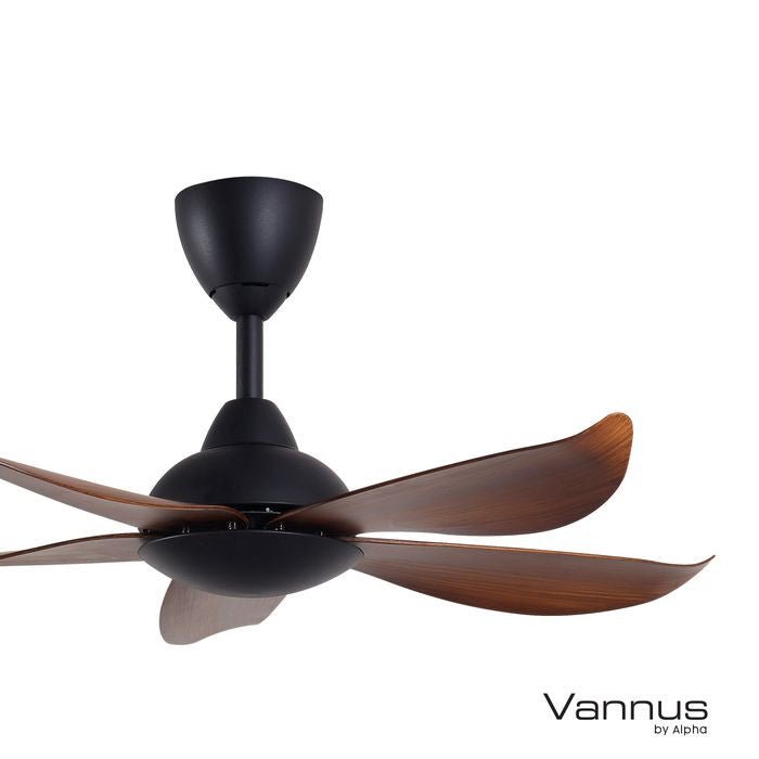 Vannus LUNA 5B/40 MATT BLACK WALNUT 40" Ceiling Fan 5 Blades Matt Black Walnut | TBM Online